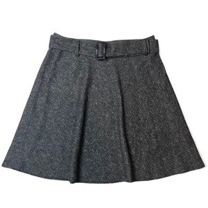 Loft‎ Women's Charcoal Gray A-Line Skater Skirt​​​​